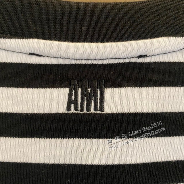 Ami專櫃2023SS新款兔年限定款刺繡T恤 男女同款 tzy2650